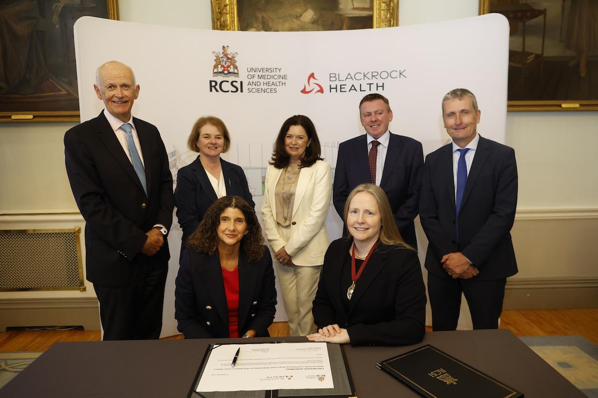 Group shot of RCSI & Blackrock Health